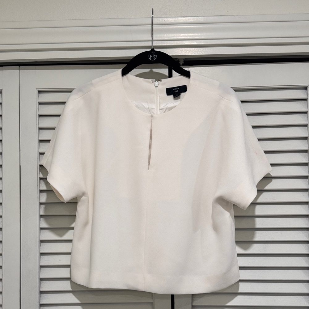 J. Crew Cream Blouse